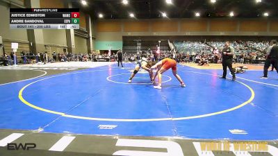 200 lbs Consi Of 4 - Justice Edmiston, West Albany Mat Club vs Andre Sandoval, España Wrestling