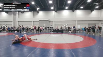 150 lbs Cons. Semis - Nikolas Marnika vs Gabriel Burns, Minion Training Center