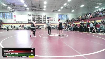 215 lbs Cons. Round 4 - Isaac Fields, FORT OSAGE vs Gabriel Busteed, NEOSHO