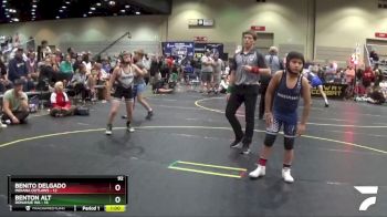 92 lbs Finals (8 Team) - Benton Alt, Donahue WA vs Benito Delgado, Indiana Outlaws