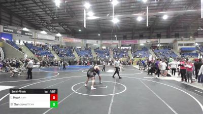 215 lbs Semifinal - Ian Hook, Rapid City Cobblers vs Braeden Sandoval, Team Pueblo