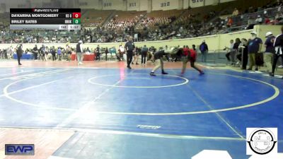 123 lbs Round Of 32 - Da'Kariha Montgomery, US Grant vs Briley Bates, Broken Arrow Girls Junior High