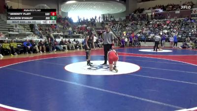 6A 115 lbs Cons. Round 1 - Allison Stanley, Jonesboro High School vs Serenity Platt, CABOT HIGH SCHOOL