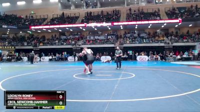 285 lbs Cons. Round 1 - Lochlyn Roney, Kenai Central High School vs Cecil Newcomb-Hammer, Kenai Central High School