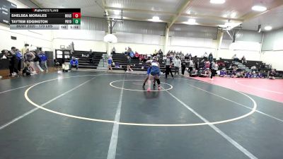 170 lbs Rr Rnd 1 - Shelsea Morales, Rogers High School Girls vs Taytem Edgington, Pryor HS Girls