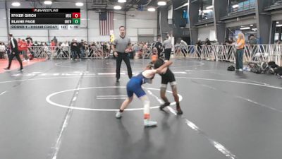 52 lbs Round 1 - 9:00am Friday - Blaine Page, Untouchables vs Ryker Girch, Maryland GOLD
