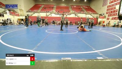 150 lbs Rr Rnd 2 - Alex Lopez, Van Buren High School vs Robert Miller, Tulsa Blue T Panthers