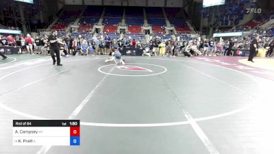 106 lbs Rnd Of 64 - Austin Campsey, NY vs Kaleb Pratt, IL