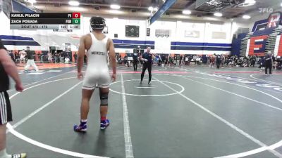 175 lbs Champ. Round 3 - Zach Posada, Poway vs Kahlil Pilacin, Paloma Valley