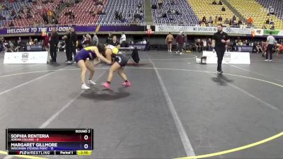 124 lbs Round 2 (3 Team) - Sophia Renteria, Adrian College vs Margaret Gillmore, Wisconsin Stevens Point