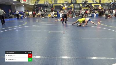 160 lbs Semifinal - Maddux Sipe, Chestnut Ridge vs Noah Evans, Moeller