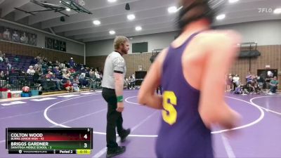 110 lbs Round 4 (6 Team) - Kaden Westring, Saratoga Middle School vs Hunter Bolejack, Burns Junior High