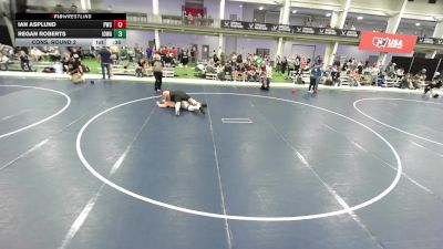 Junior Boys - 285 lbs Cons. Round 2 - Ian Asplund, Pinnacle Wrestling Club vs Regan Roberts, Iowa