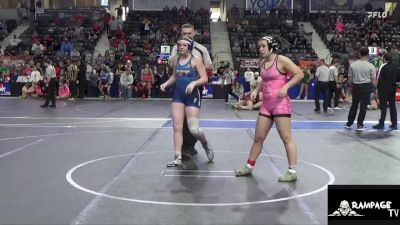 145 lbs 3rd Place Match - Jeslyn Swanson, Ark City vs Kendall Baird, Trailhands