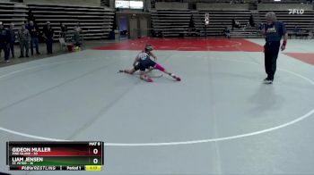 115 lbs Quarterfinal - Liam Jensen, St. Peter vs Gideon Muller, Pine Island