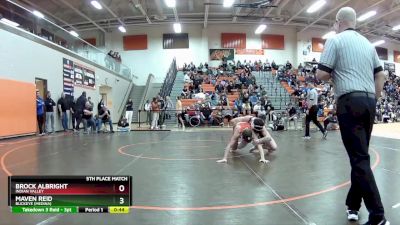 126 lbs 5th Place Match - Brock Albright, Indian Valley vs Maven Reid, Buckeye (Medina)