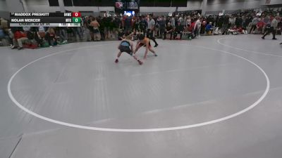 132 lbs Champ. Rd Of 64 - Nolan Mercer, McDominate Training Center vs Maddox Preskitt, Ranger 47 Wrestling Club