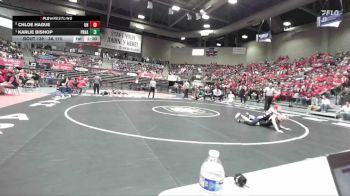 3A 110 lbs Semifinal - Karlie Bishop, Providence Hall vs Chloe Hague, Union