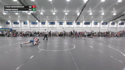 150 lbs Round 3 (4 Team) - Jansen Dearth, Patriots USA WC vs Tyson Kronenberger, FORGE