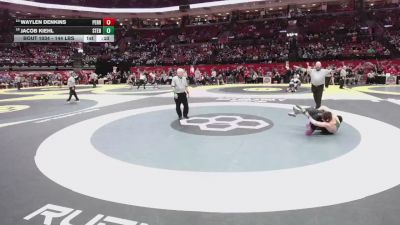 144 lbs Cons. Quarters - Waylen Denkins, Perrysburg vs Jacob Kiehl, St. Edward