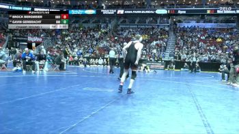 2A-150 lbs Champ. Round 1 - Brock Bergmeier, Union, LaPorte City vs Gavin Gerbracht, Dike-New Hartford