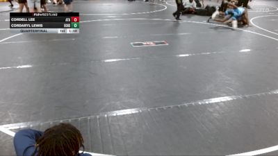 132 lbs Quarterfinal - Cordaryl Lewis, Escambia County High School vs Cordell Lee, Alabama Takedown Academy