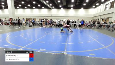 100 lbs Rd Of 16 - Ryan McKelvey, Al vs Cooper Mcarthur, Ga