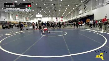 106 lbs 1st Place Match - Ryan Crissy, LeRoy Wrestling Club vs Carmine Catapano, B2 Wrestling Academy