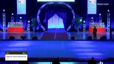 Merritt Island Mustangs [Core Cheer 1 - Mitey Mite Day 1] 2021 Pop Warner National Cheer & Dance Championship