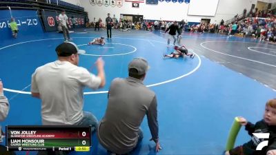 46-49 lbs Round 1 - Liam Monsouir, Casper Wrestling Club vs Von Jolley, Gladiator Wrestling Academy