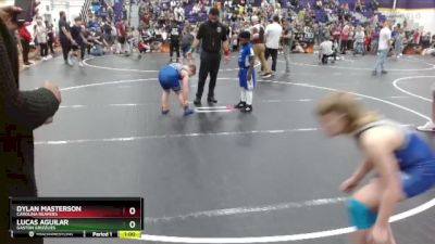 92 lbs Round 2 - Lucas Aguilar, Gaston Grizzlies vs Dylan Masterson, Carolina Reapers