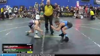 91 lbs Round 1 (6 Team) - Maddox Fields, Untouchables Purple vs Casey Crumpton, Olympia Black