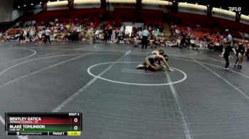 76 lbs Round 1 (8 Team) - Bentley Gatica, Meridian Maniacs vs Blake Tomlinson, Lake WC