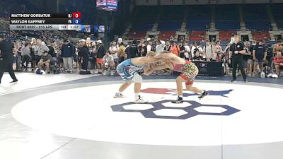 215 lbs Champ. Rd Of 32 - Matthew Gorbatuk, New Jersey vs Waylon Gaffney, Pennsylvania
