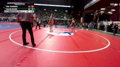 145 lbs Semifinal - Kallie Bauer, Natrona County vs Veil Foreman, Star Valley