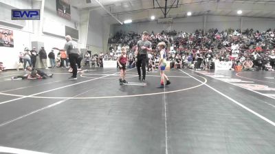 52 lbs Quarterfinal - Aidan Garland, Berryhill Wrestling Club vs Clayton Brady, Barnsdall Youth Wrestling