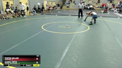 125 lbs Round 4: 10:30am Sat. - Kaden Ortiz, Colony High School vs Tustin Keller, Soldotna