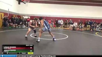 168 lbs Semifinal - Logan Rogers, Desert Ridge vs Adrian Ramos, Foothill