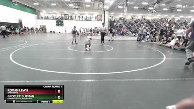 80 lbs Champ. Round 1 - BrocLee Butman, Eierman Elite Wrestling vs Roman Lewis, Open Mats