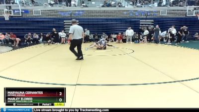 105 lbs Round 1 - Marley Eldred, Grizzly Wrestling Club vs Maryauna Cervantes, Ontario Animals