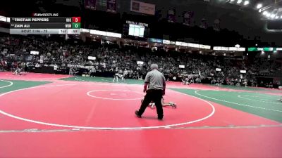 75 lbs Champ. Round 2 - Tristian Peppers, OHCA vs Zain Ali, WSW1