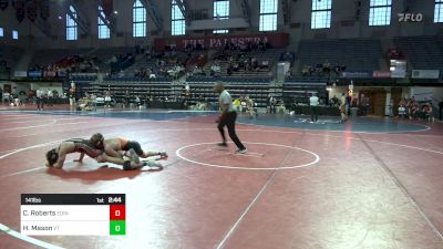 141 lbs Consi Of 16 #2 - Colin Roberts, Edinboro vs Hunter Mason, Virginia Tech