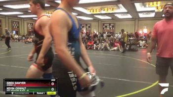 200 lbs Quarterfinals (8 Team) - Kevin Oswalt, Mat Assassins Black vs Greg Sawyer, SVRWC