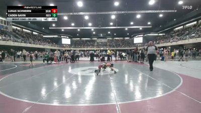 56 lbs Consi Of 8 #1 - Lukas Schwerin, Drumore vs Caden Gavin, Rochester Mills