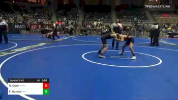 120 lbs Consolation - Nolan Owen, Sarbacker vs Eli Homan, Purler