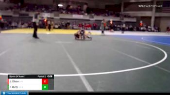 85 lbs Semis (4 Team) - Teagan Burg, Holdingford vs Justin Olson, Staples-Motley