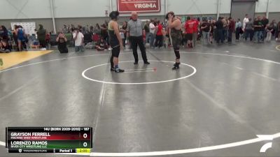 187 lbs Cons. Round 3 - Grayson Ferrell, Machine Shed Wrestling vs Lorenzo Ramos, River City Wrestling LLC