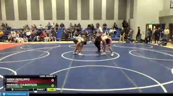 195 lbs Cons. Round 2 - Marshel Culbertson, Smiths Station Hs vs Aiden Defelippo, Spanish Fort
