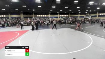 82 lbs Consi Of 16 #2 - Yareli Flores, Warriors Of Christ vs Teagan Luna, Mat Sense