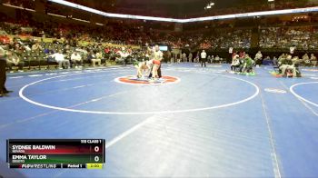 115 Class 1 lbs Champ. Round 1 - Emma Taylor, DeSoto vs Sydnee Baldwin, Nevada